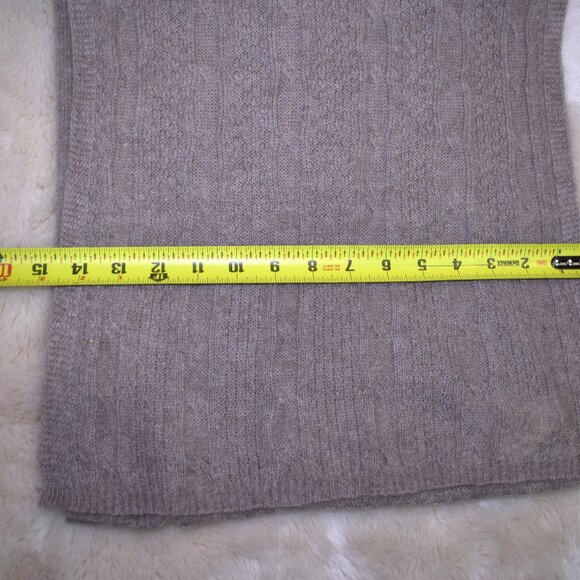 Erda 100% Cashmere Brown Scarf Soft Cozy Winter Essential NEW - Picture 8 of 8